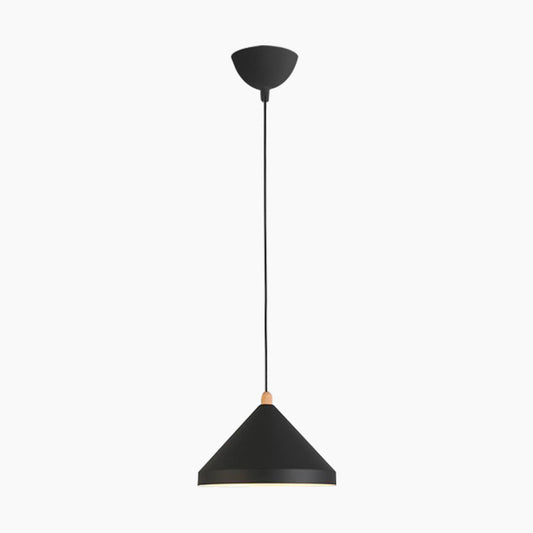 Suspension Cone String Moderne pour salle à manger/restaurant, noir/blanc