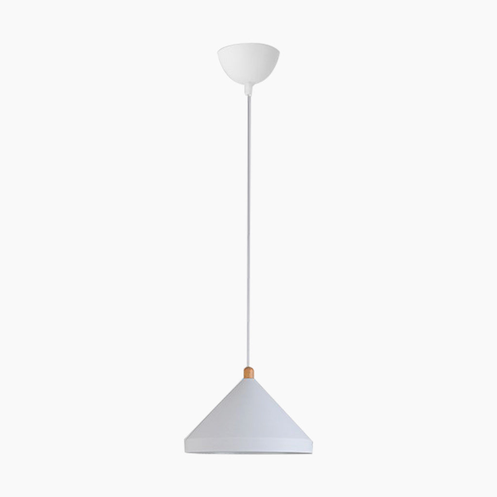 Suspension Cone String Moderne pour salle à manger/restaurant, noir/blanc