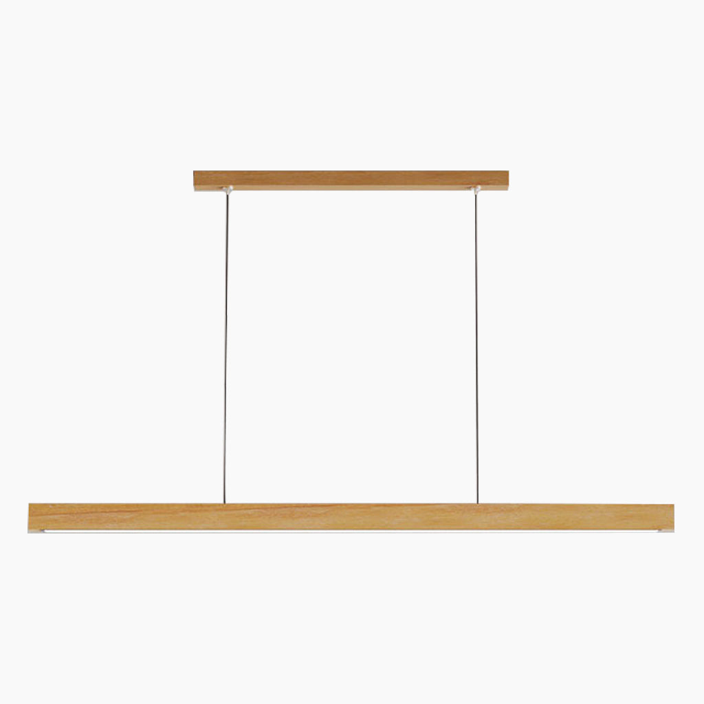 Suspension Moderne Minimaliste Linéaire, Bois