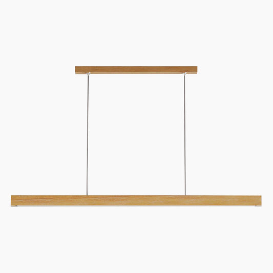 Suspension Moderne Minimaliste Linéaire, Bois
