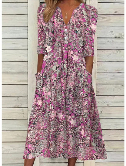 Ilseilin | Robe Fleurie pour Femmes