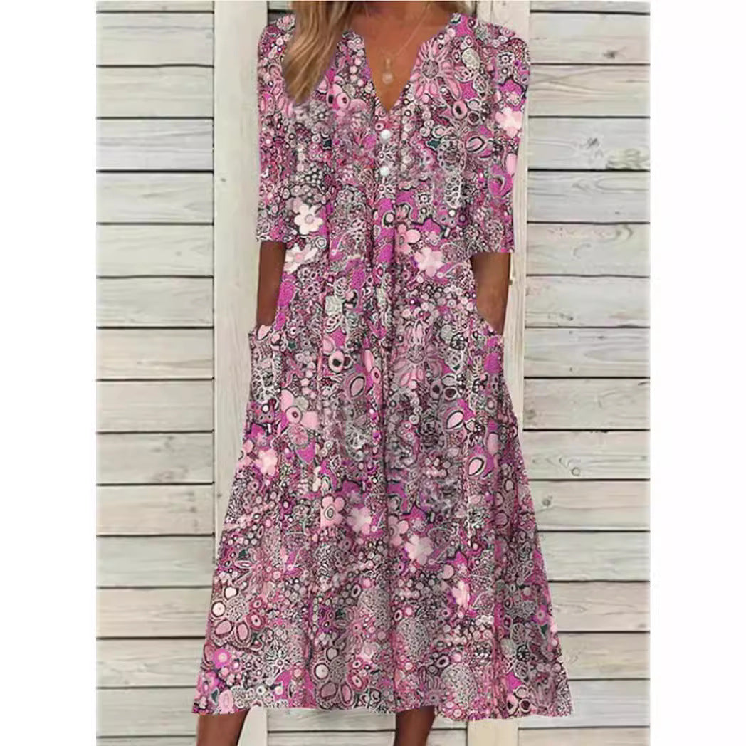 Ilseilin | Robe Fleurie pour Femmes