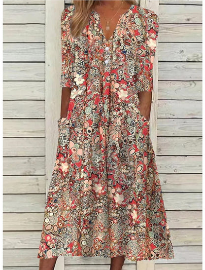 Ilseilin | Robe Fleurie pour Femmes