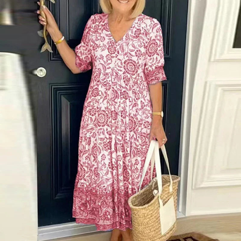 Sophia | Robe bohème à décolleté en V