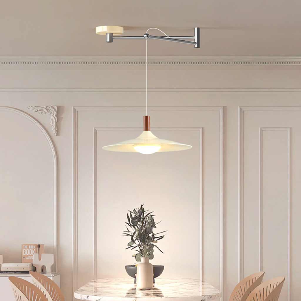 Suspension Lampe à Bras Articulé Soucoupe LED