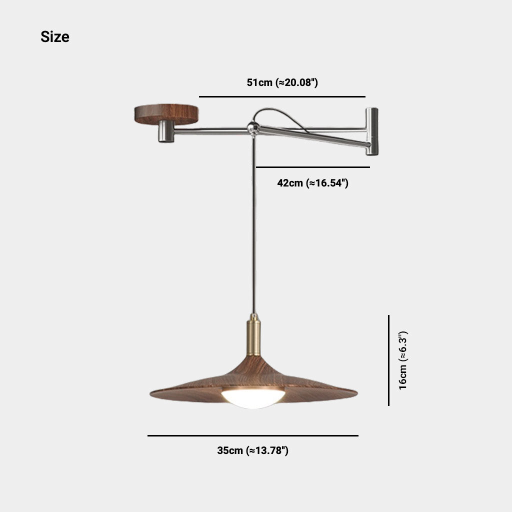 Suspension Lampe à Bras Articulé Soucoupe LED