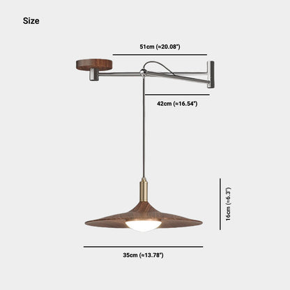 Suspension Lampe à Bras Articulé Soucoupe LED