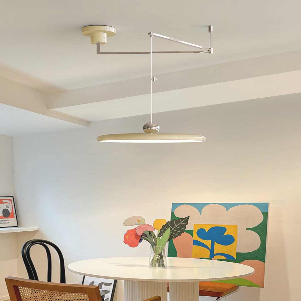 Suspension à bras articulé UFO dimmable, 5 couleurs