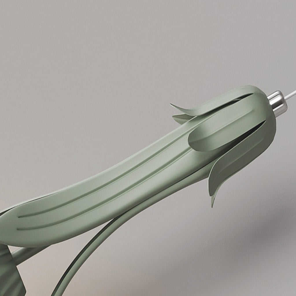 Suspension lumière art déco petite muguet, vert / blanc