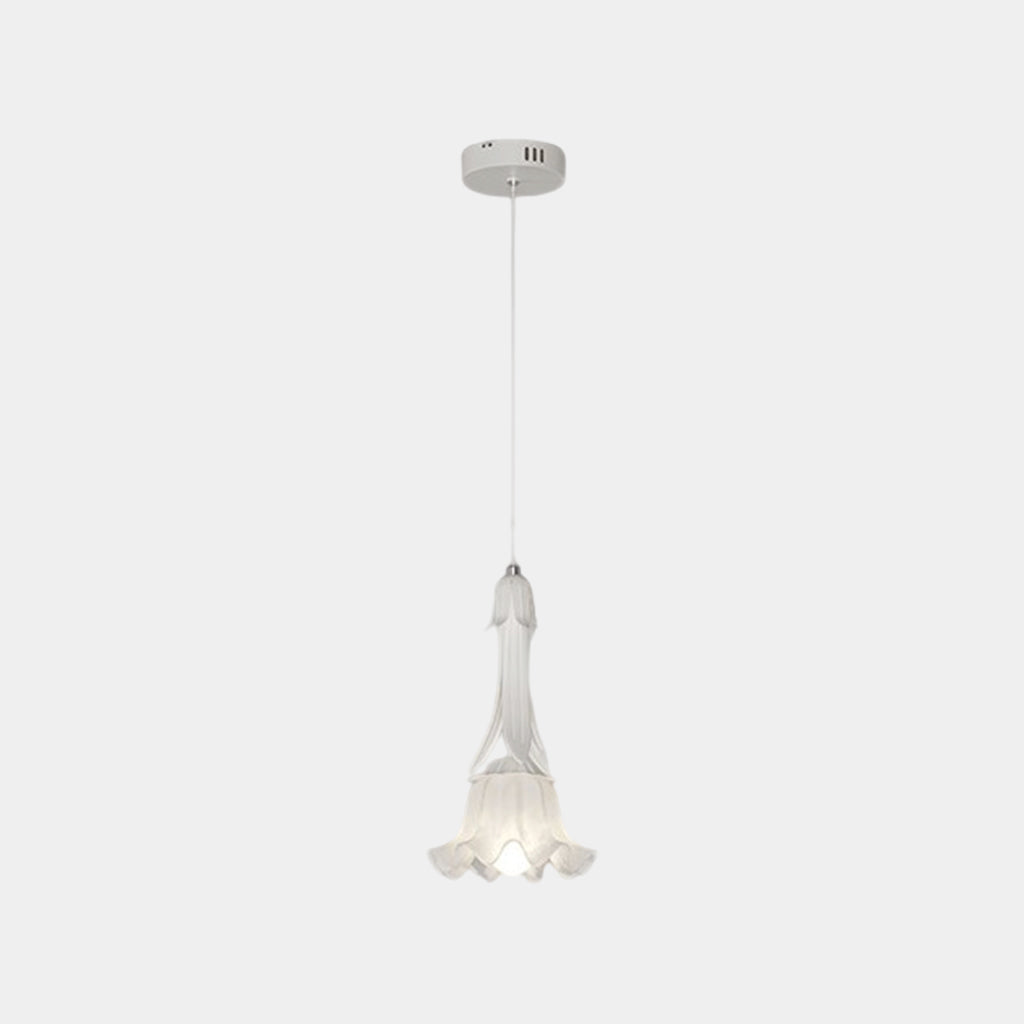 Suspension lumière art déco petite muguet, vert / blanc