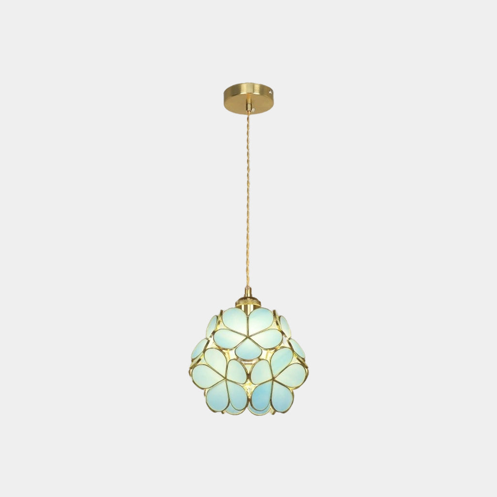 Suspension Artistique Petite Pétale en Verre, 5 Couleurs
