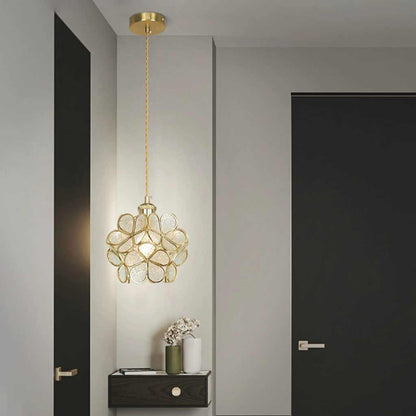 Suspension Artistique Petite Pétale en Verre, 5 Couleurs