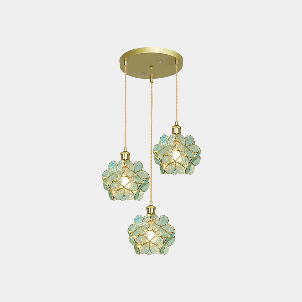 Suspension Artistique Petite Pétale en Verre, 5 Couleurs