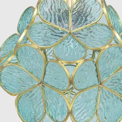 Suspension Artistique Petite Pétale en Verre, 5 Couleurs