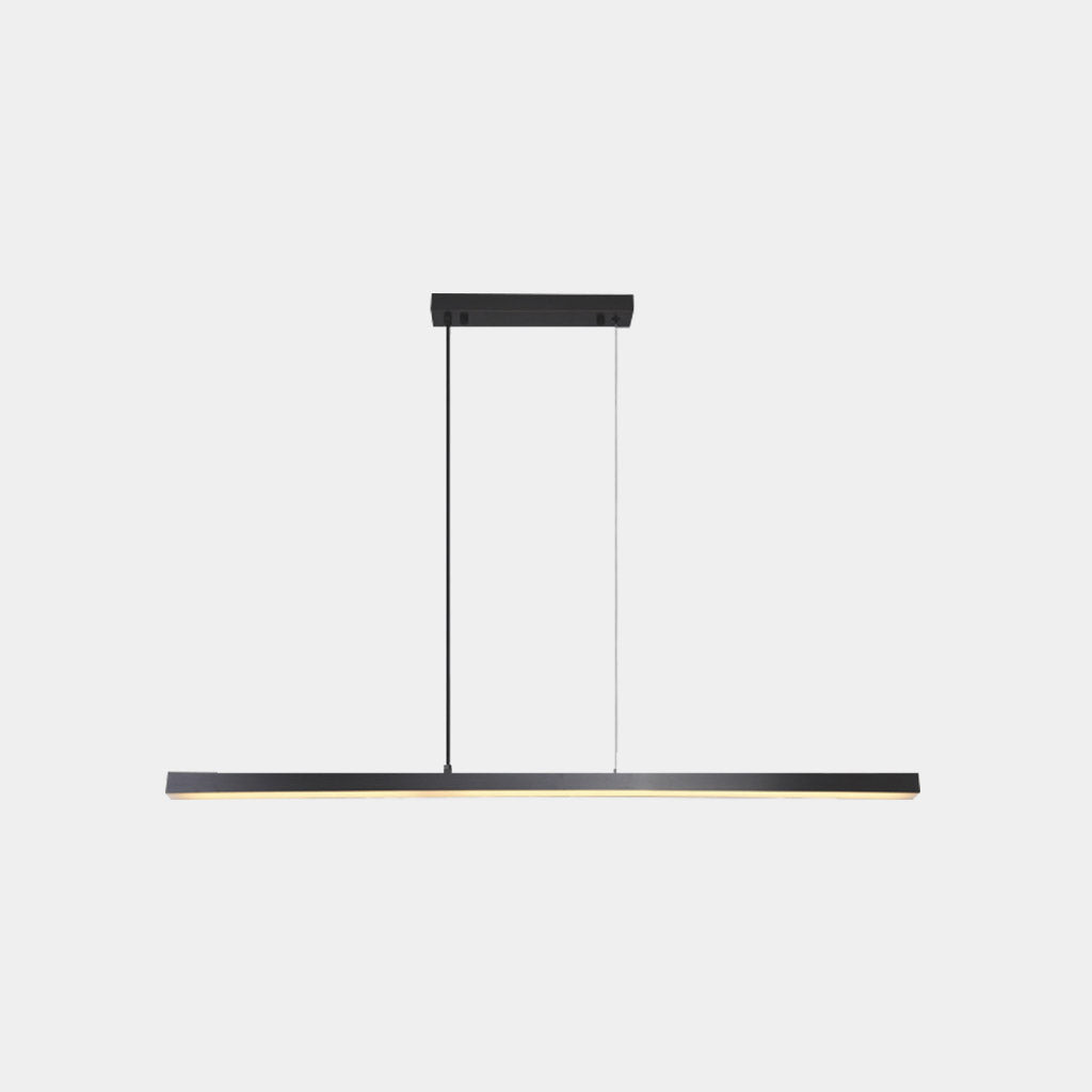 Suspension linéaire en laiton dimmable LED, noir/or