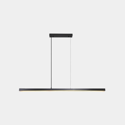 Suspension linéaire en laiton dimmable LED, noir/or