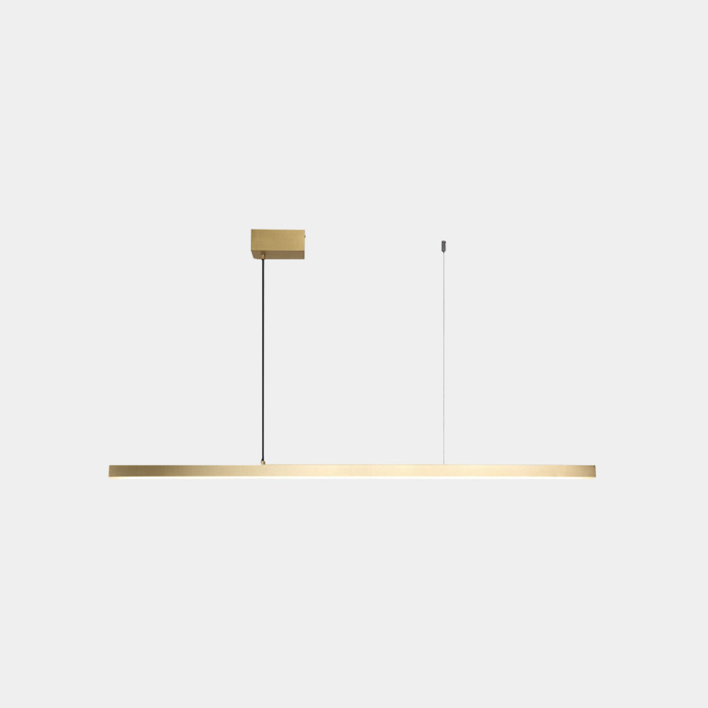 Suspension linéaire en laiton dimmable LED, noir/or