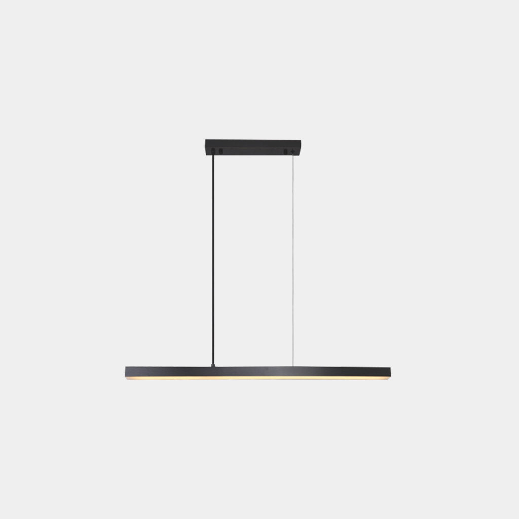 Suspension linéaire en laiton dimmable LED, noir/or