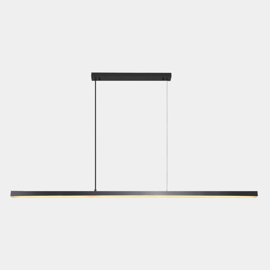 Suspension linéaire en laiton dimmable LED, noir/or