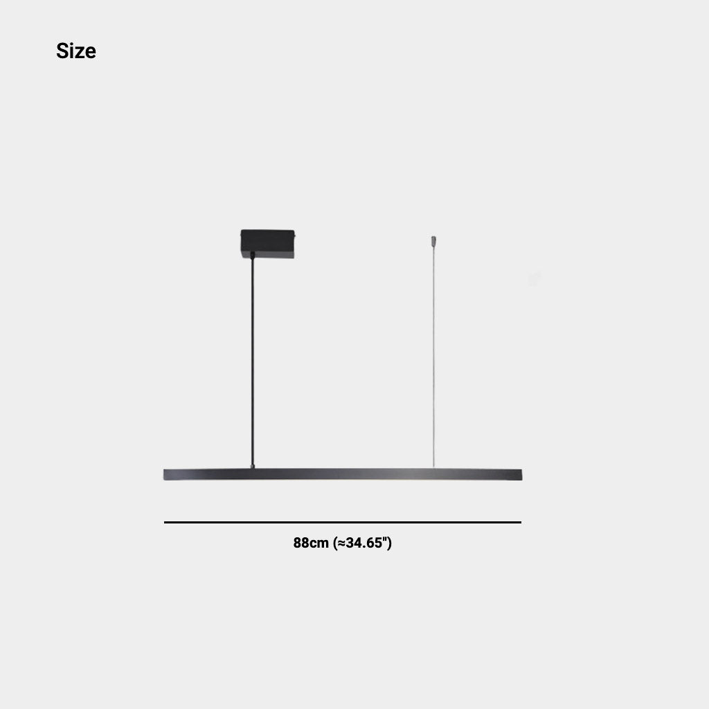 Suspension linéaire en laiton dimmable LED, noir/or