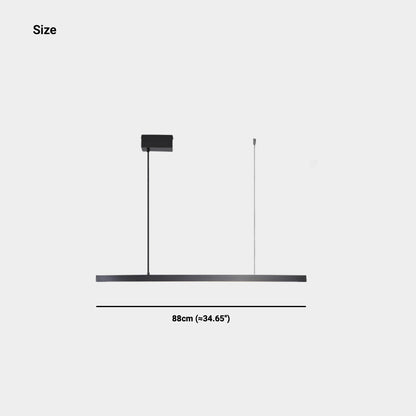 Suspension linéaire en laiton dimmable LED, noir/or
