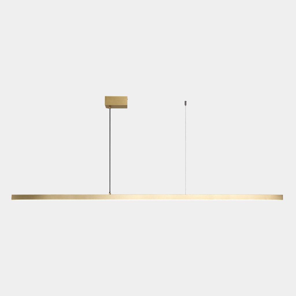 Suspension linéaire en laiton dimmable LED, noir/or