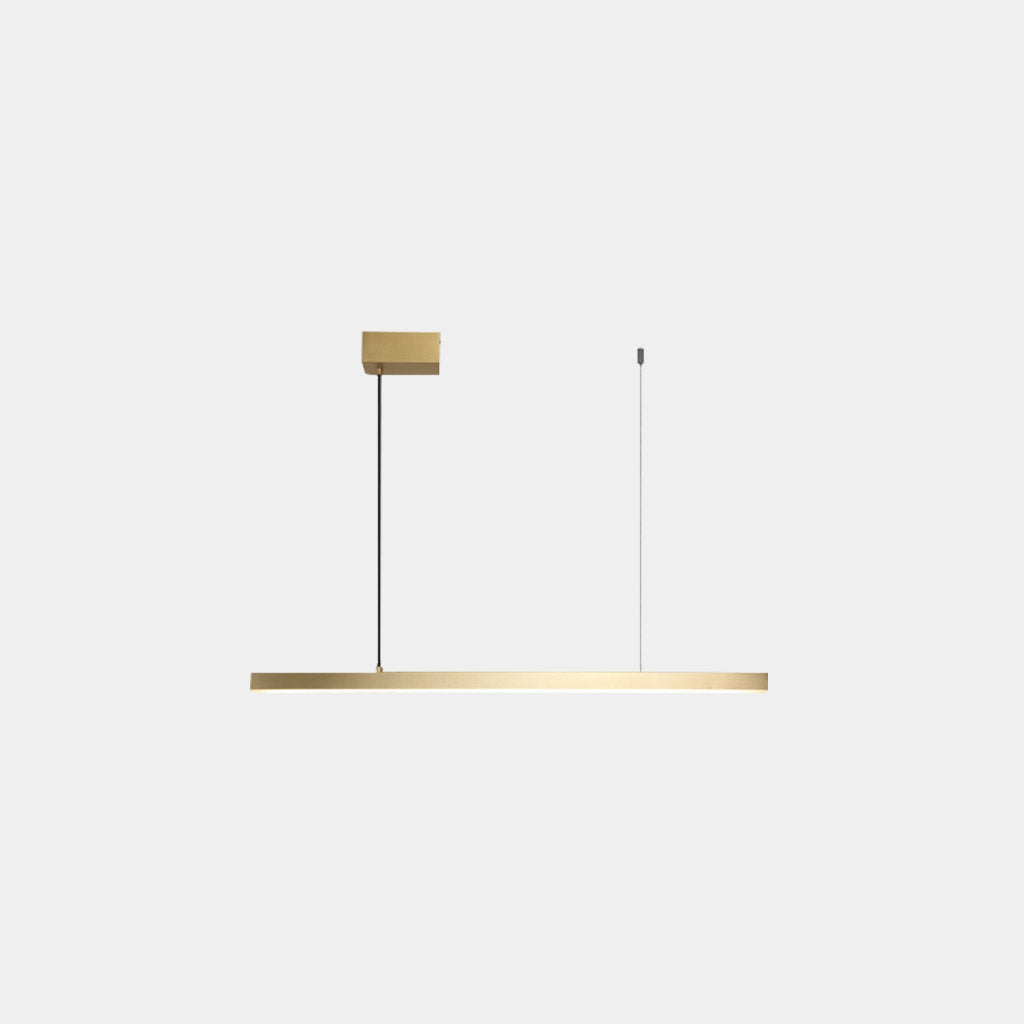 Suspension linéaire en laiton dimmable LED, noir/or
