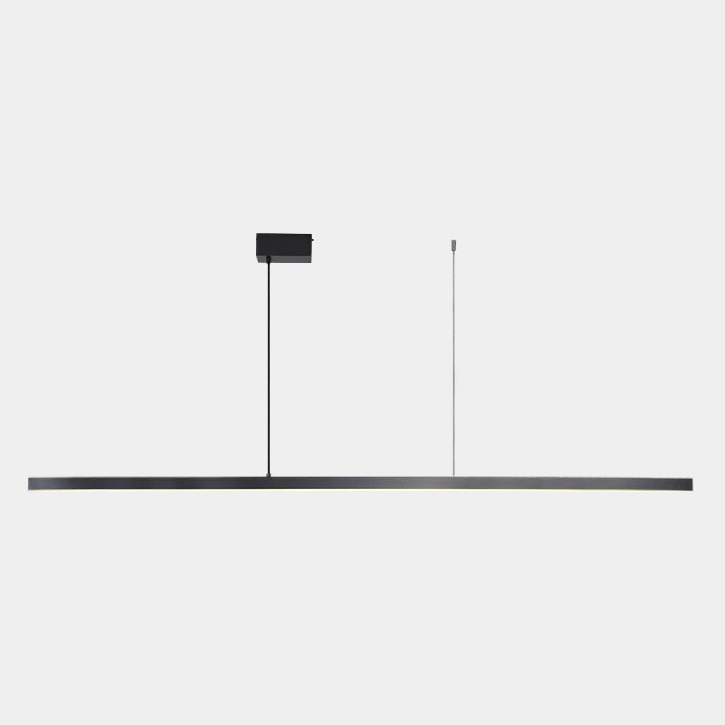 Suspension linéaire en laiton dimmable LED, noir/or