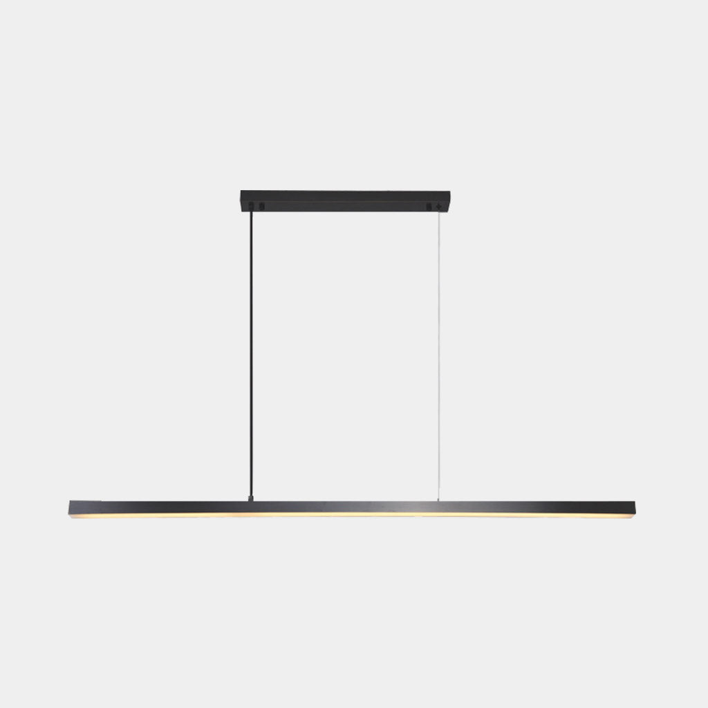 Suspension linéaire en laiton dimmable LED, noir/or