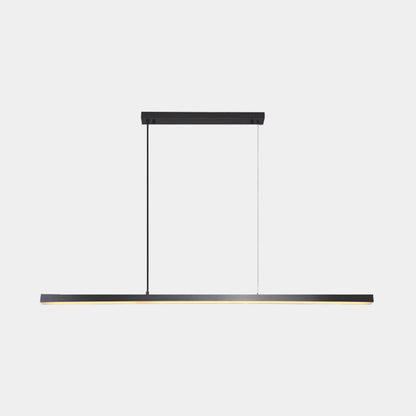 Suspension linéaire en laiton dimmable LED, noir/or