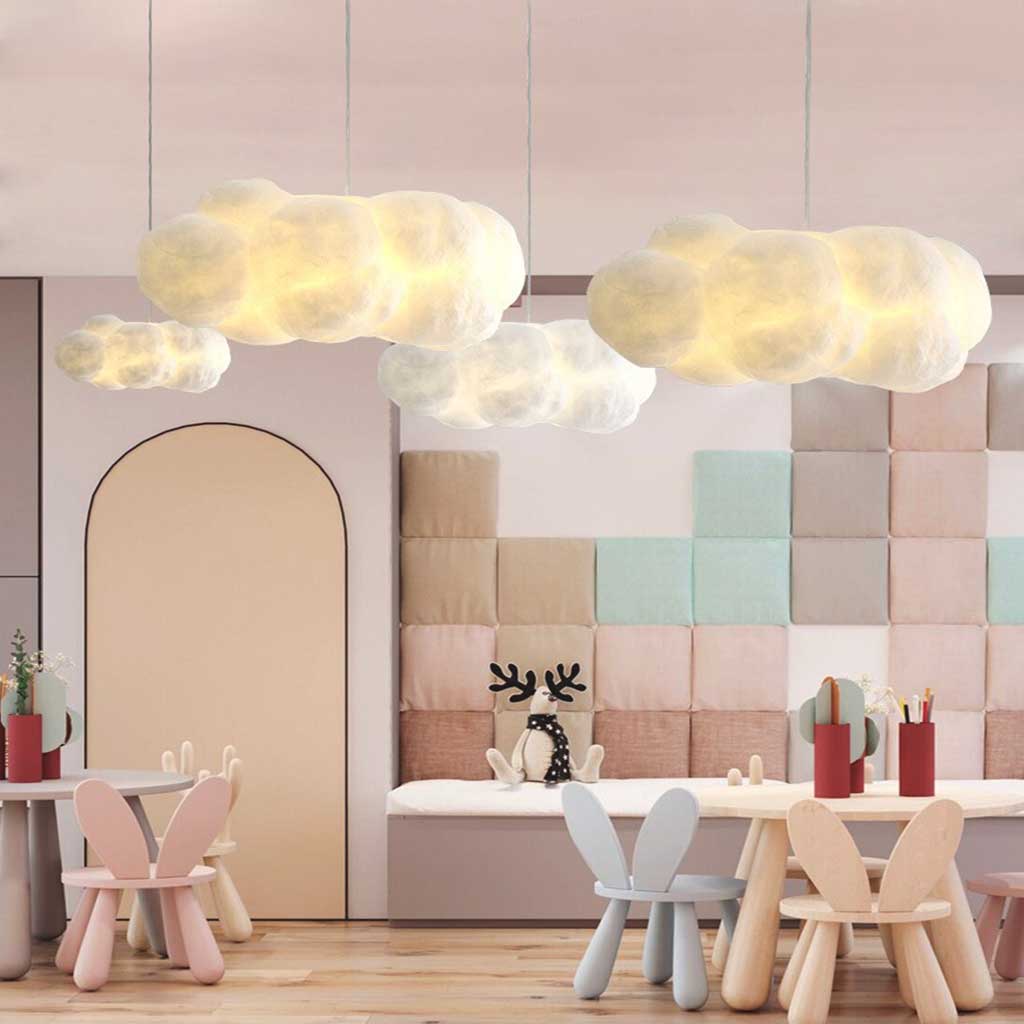 Suspension Noords Uniek Coton Nuage, Blanc