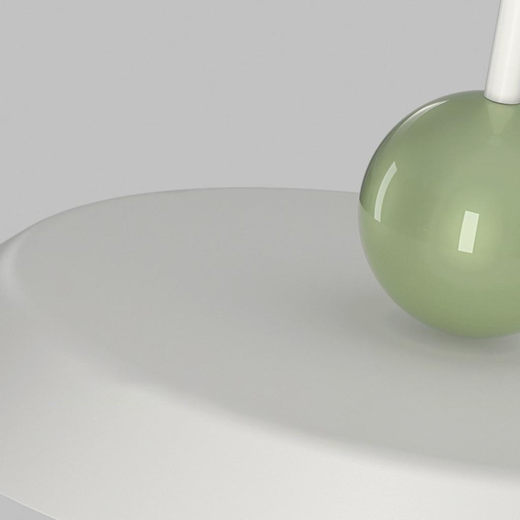 Suspension légère couleur crème avec bras réglable LED