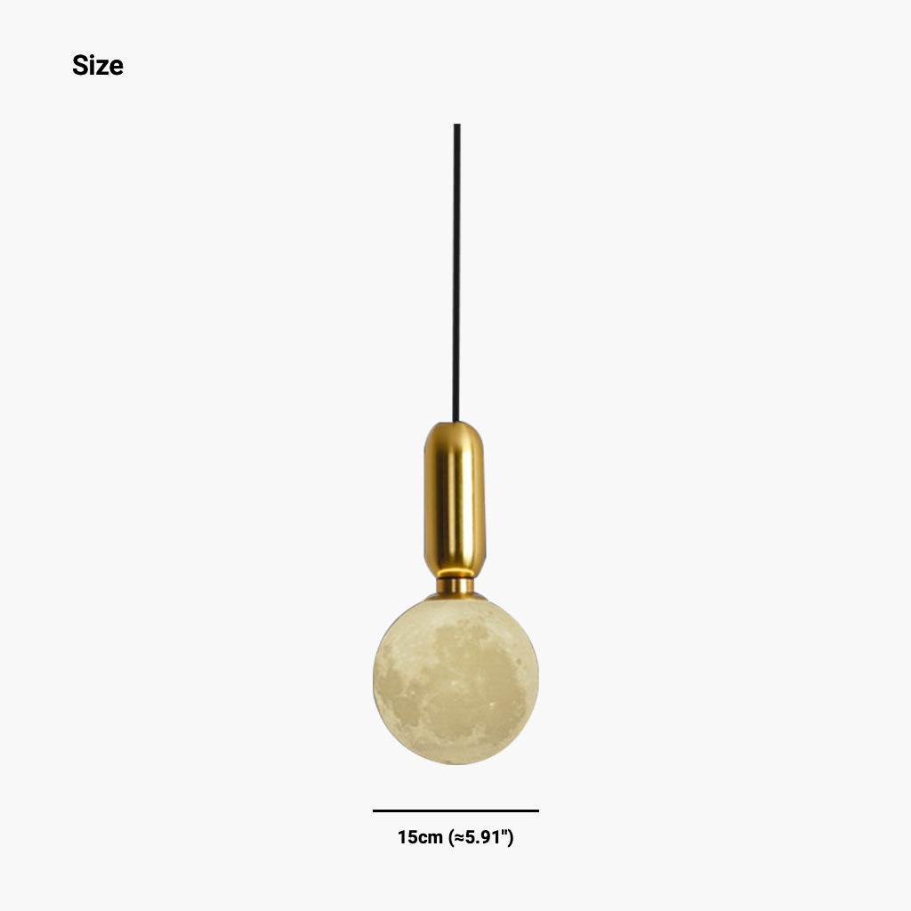 Suspension minimaliste scandinave en forme de lune