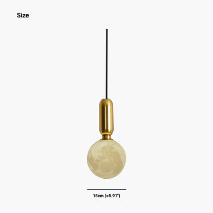 Suspension minimaliste scandinave en forme de lune