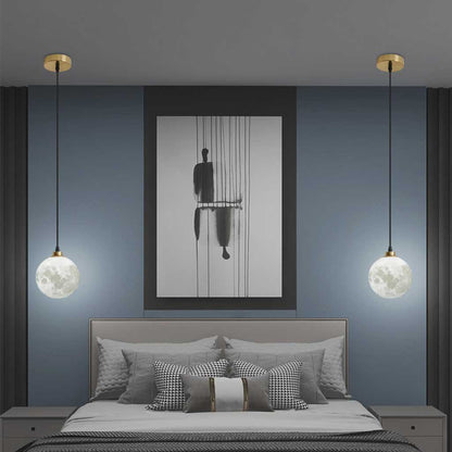 Suspension minimaliste scandinave en forme de lune