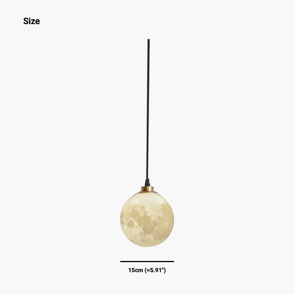 Suspension minimaliste scandinave en forme de lune