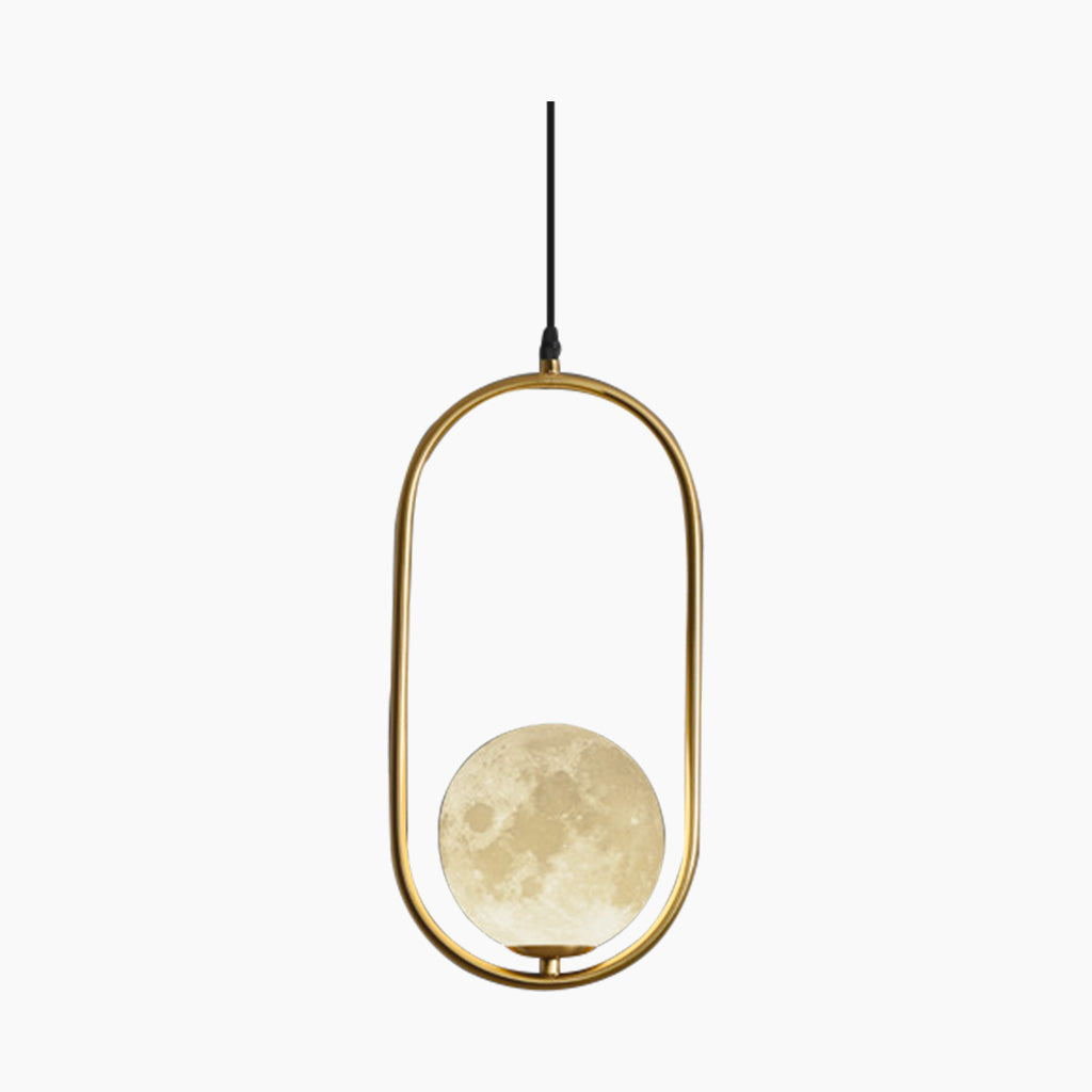 Suspension minimaliste scandinave en forme de lune