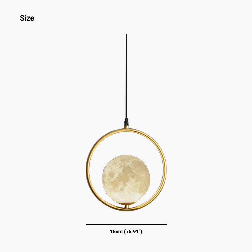 Suspension minimaliste scandinave en forme de lune