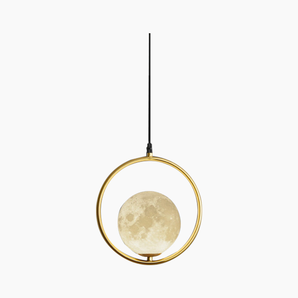 Suspension minimaliste scandinave en forme de lune