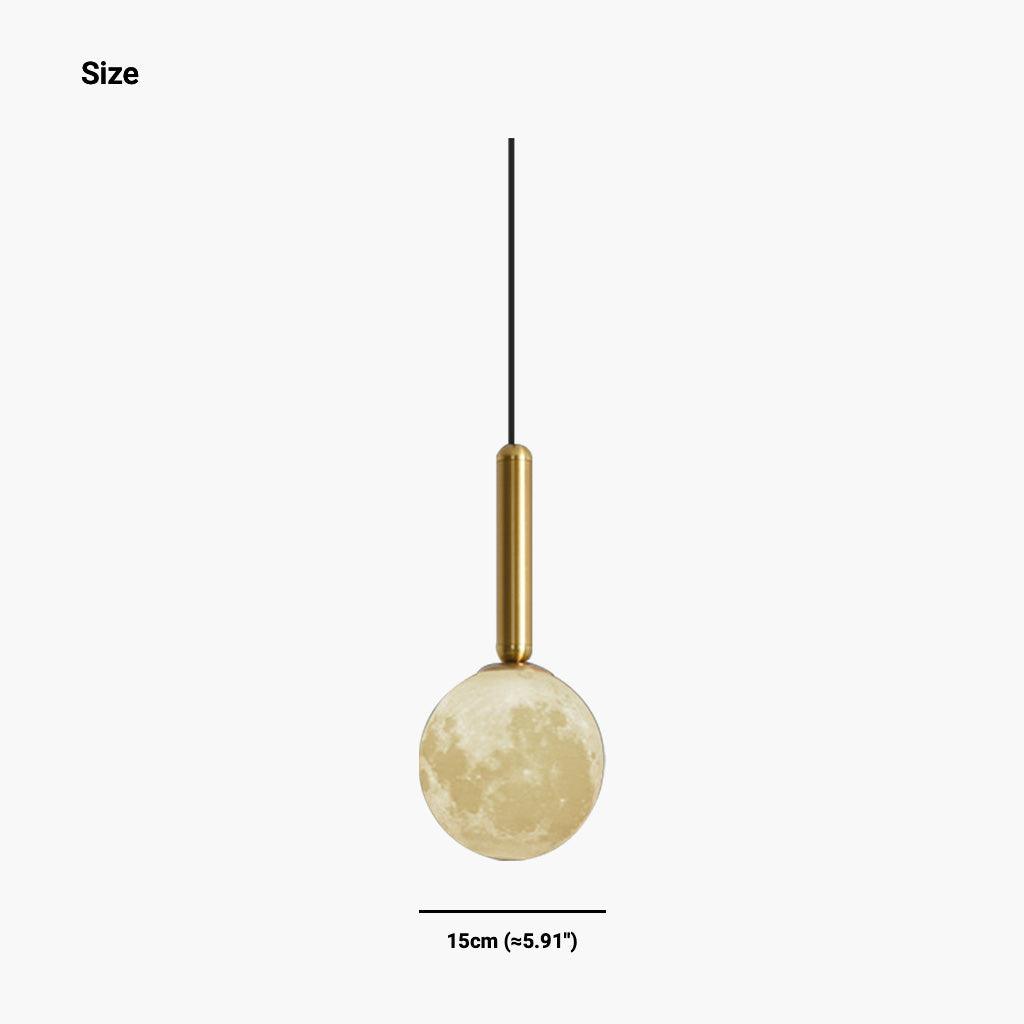 Suspension minimaliste scandinave en forme de lune