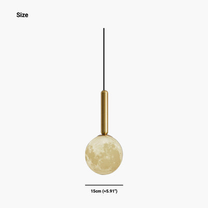 Suspension minimaliste scandinave en forme de lune
