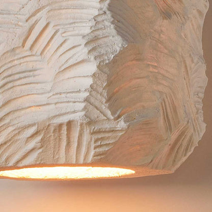 Suspension géométrique Wabi-Sabi japonaise, blanche