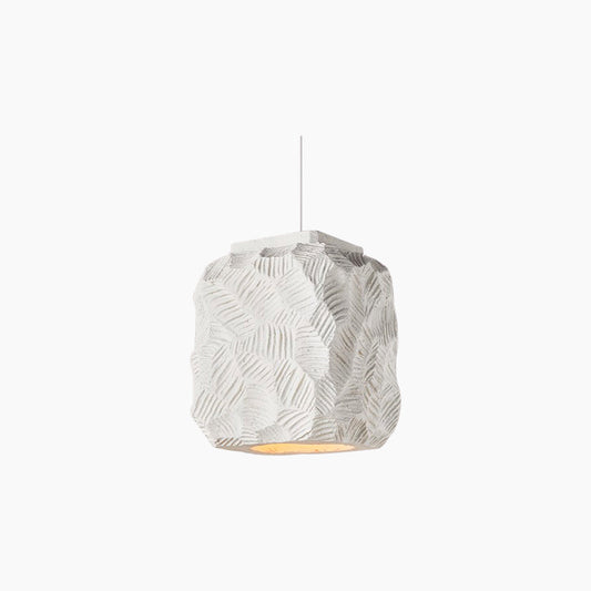 Suspension géométrique Wabi-Sabi japonaise, blanche