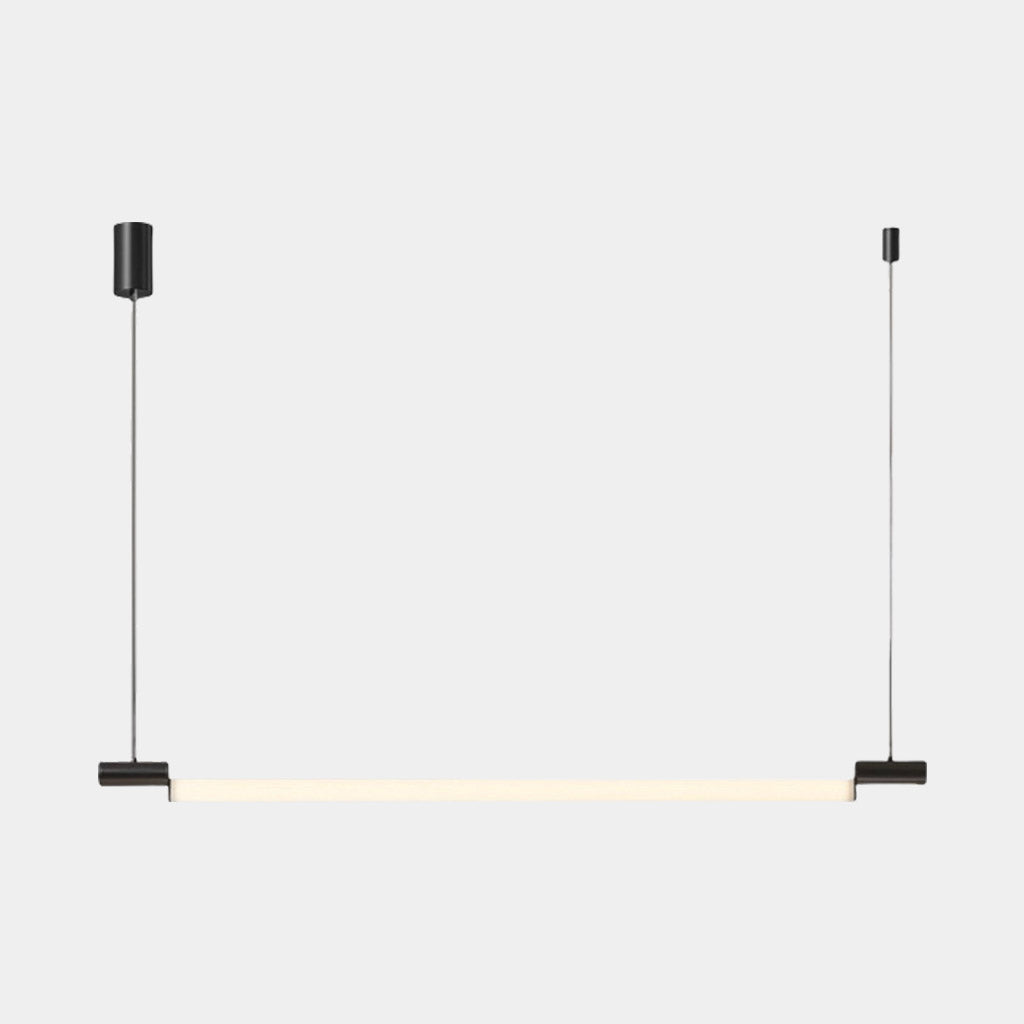 Suspension Linéaire Horizontale Strip LED, Noir / Or