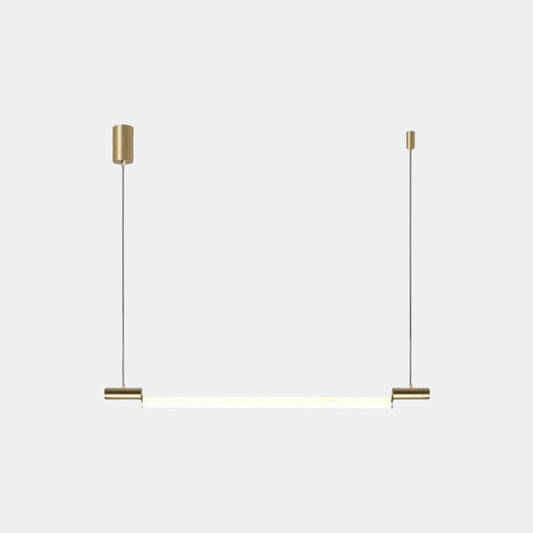 Suspension Linéaire Horizontale Strip LED, Noir / Or