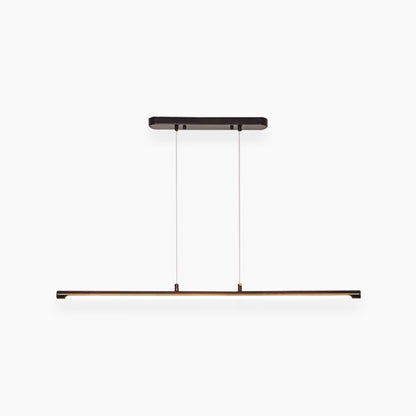 Suspension scandinave minimaliste linéaire LED, noir/or