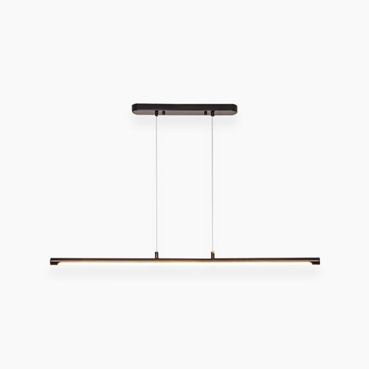 Suspension scandinave minimaliste linéaire LED, noir/or