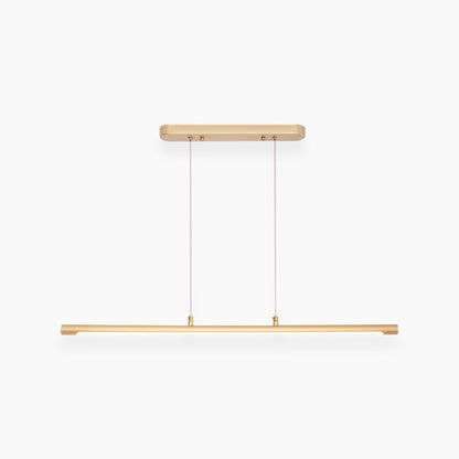 Suspension scandinave minimaliste linéaire LED, noir/or