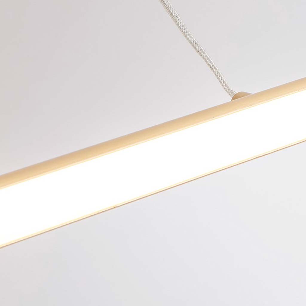 Suspension scandinave minimaliste linéaire LED, noir/or