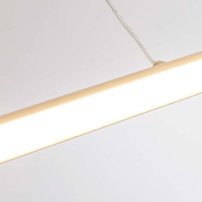 Suspension scandinave minimaliste linéaire LED, noir/or